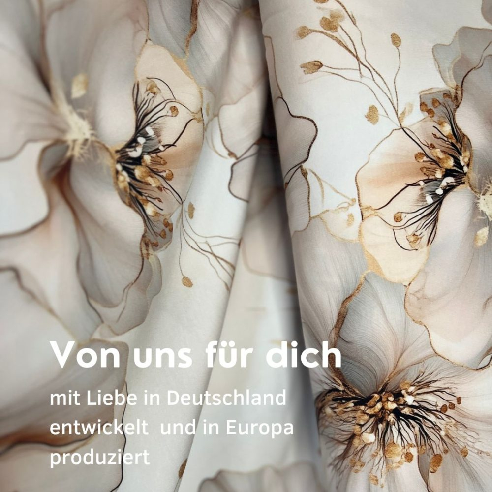 Preview: Reststück 200 cm, Bio Viskosejersey mit Überbreite (Stoffbreite ca. 170 cm): Eigenproduktion Traumstoff von Graustufen-Stoffe